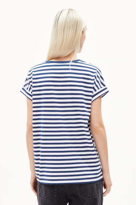 Nachhaltiges T-Shirt Idaara Stripes von ARMEDANGELS mit gestreiftem Design