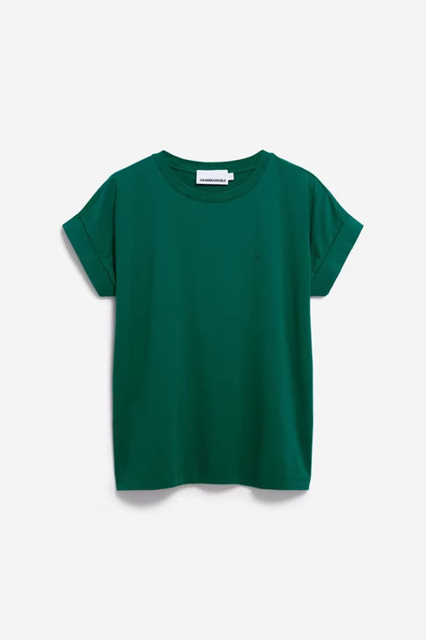Locker geschnittenes Bio-Baumwollshirt in Smaragdgrün von ARMEDANGELS