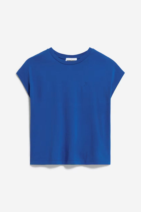 ARMEDANGELS INAARA Dynamo Blue T-Shirt - Bio-Baumwolle, Oversized Fit