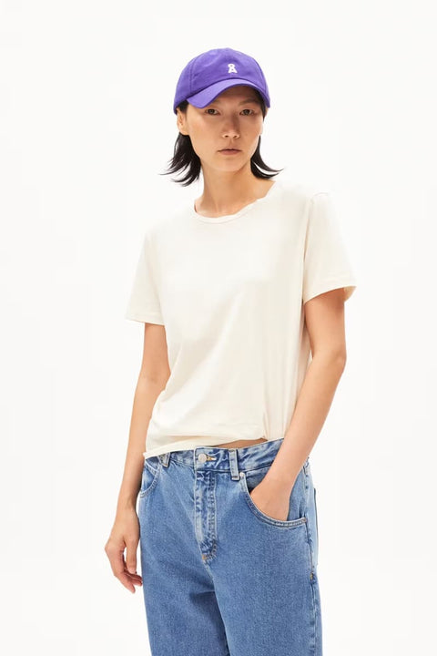 Cremeweißes Bio-T-Shirt Maraa Lanaa von ARMEDANGELS
