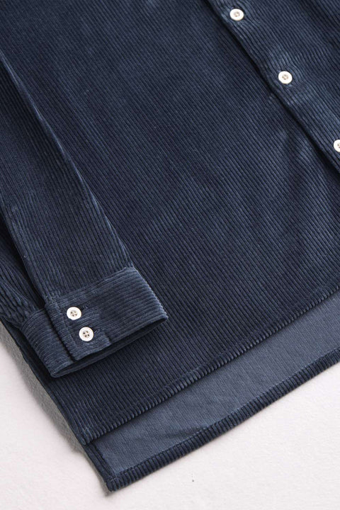 Tahira Shirt blaugrau mit Schlitzdetail