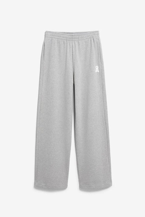 Sweathose aus Bio-Baumwolle Damen in Hellgrau mit Loose Fit