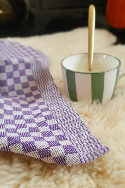 Schachbrettmuster Geschirrtuch für stilvolle Küchen