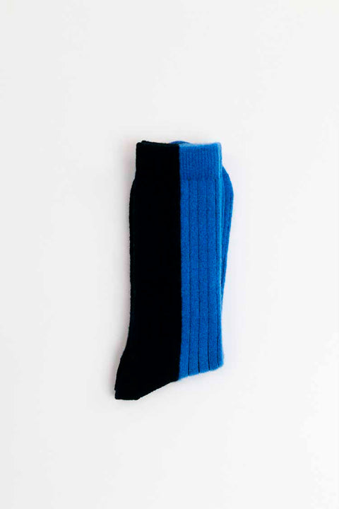 Bicolor Socks Wool von Suite13Lab in Blau und Schwarz