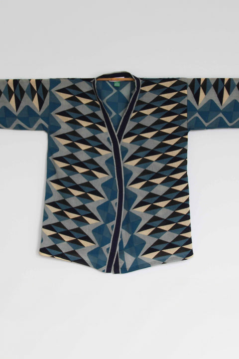 Blauer Kimono aus Bio-Baumwolle