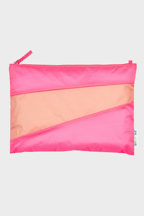 Susan Bijl Pouch Flash-Kollektion große Tasche in Fluo Pink
