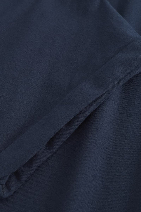 Slim Fit Damen Shirt Navy mit umgeschlagenen Ärmeln