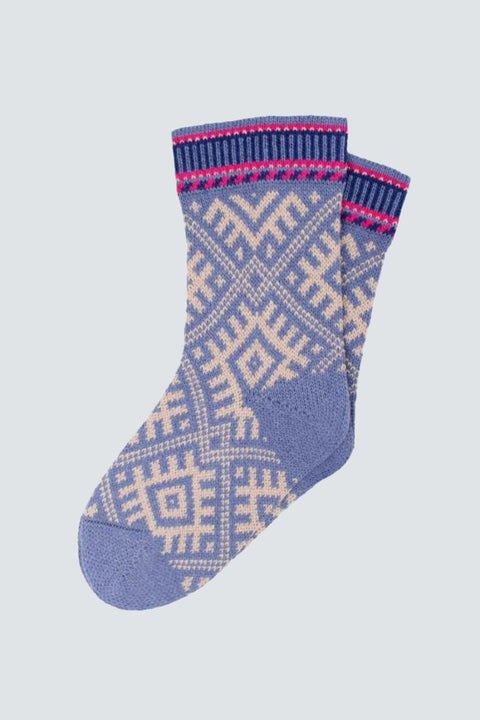 Elegante Danefae Danechalet Wollsocken in Porzellan/Offwhite