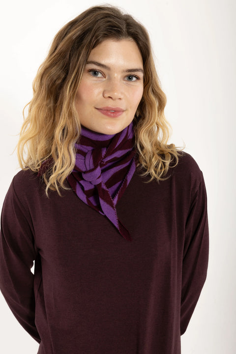 Danecharmer Merino Wool Schal Dark Wine/Purple von Danefæ