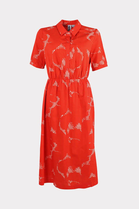 Daneguldhorn Poplin Dress Danefae – Detailansicht Hemdkragen und Knopfleiste, 100 % Baumwollpopeline