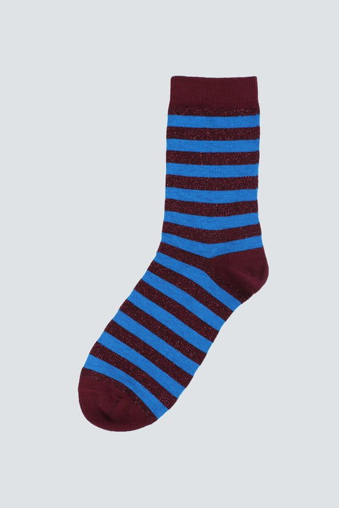 Daneraven Glitter Sox Dark Wine / Warm Blue