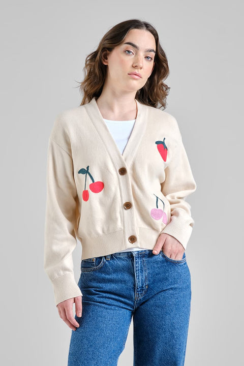 Damen-Strickjacke aus Bio-Baumwolle von DEDICATED