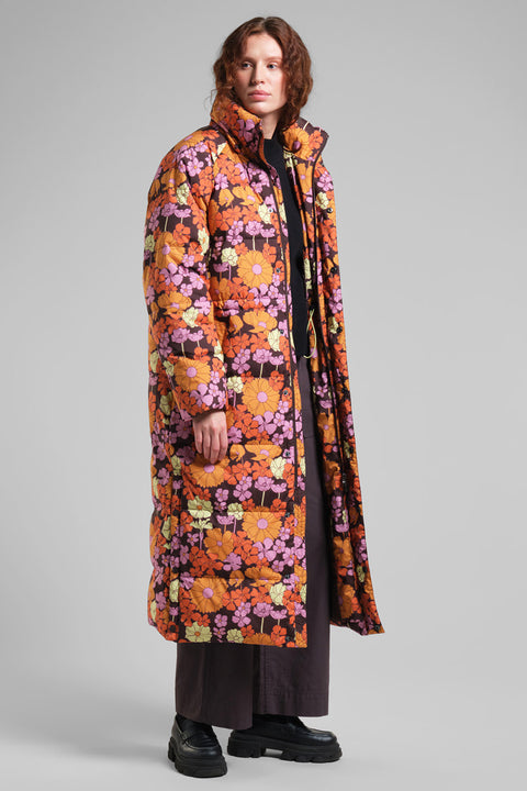 Nachhaltige Damenjacke mit floralem Digitaldruck