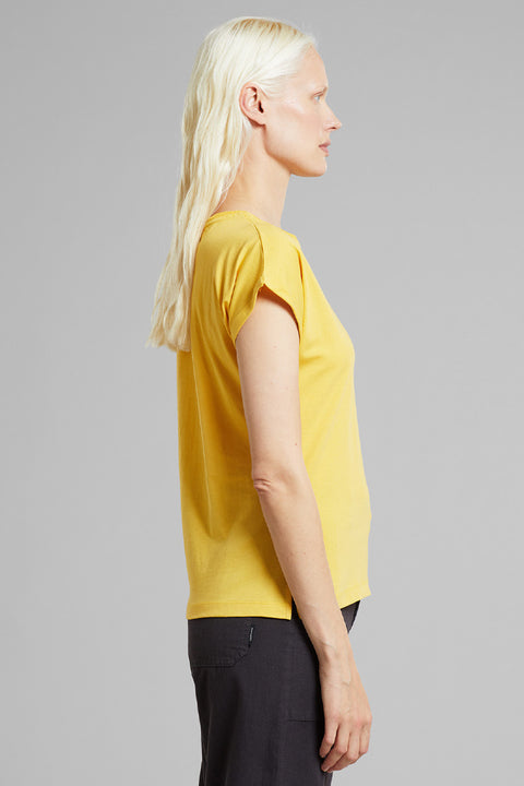 Gelbes T-Shirt mit schmaler Passform - Visby Base Midnight