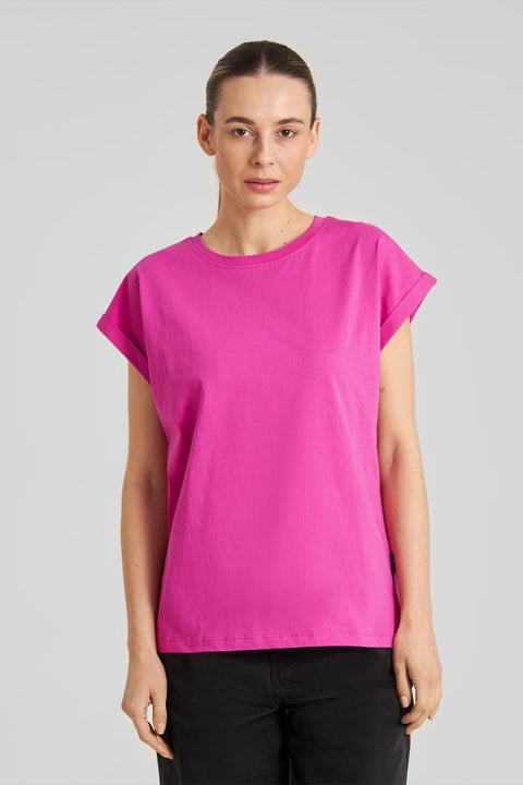 Fitted Women’s T-Shirt in Violet-Pink by Dedicated