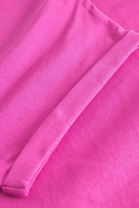 Dedicated Visby T-Shirts in Violett-Rosa, Detailansicht