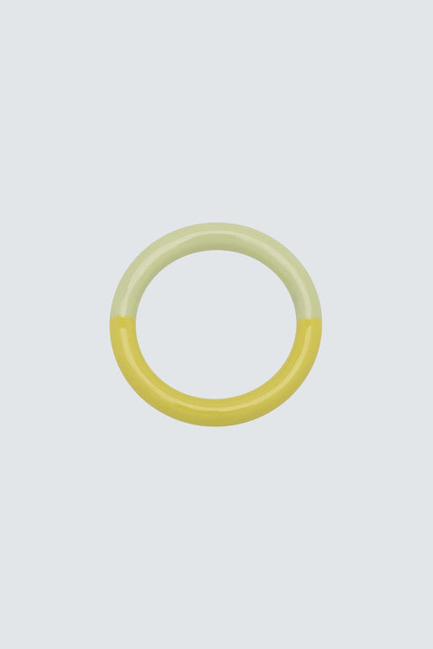 LULU Double Color Ring Lime/Silk Light Green