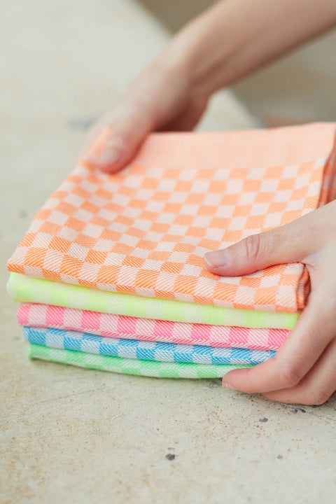 Tissage de l’Ouest Serviette in Neonorange für deinen Tisch