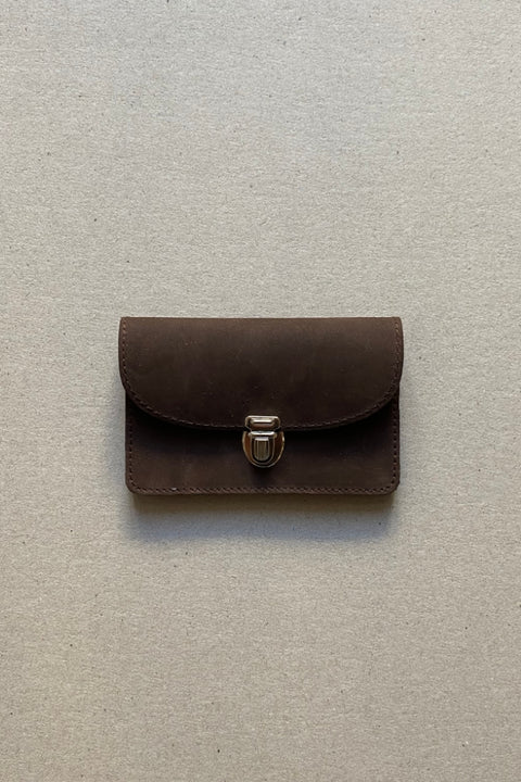 Braunes Leder-Design Portemonnaie BORSA