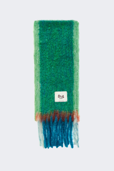 Foulard Twist Frame TW-2F von Mantas Ezcaray in Grün-Blau-Tönen
