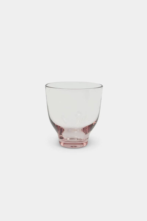 Trinkglas Fluens M Blossom von KINTA in Pink, bleifreies Kristallglas, 300 ml, massiver Farbboden in Pink