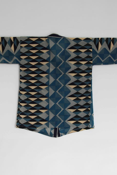 Kimono Polygone Blau von Les Belles Vagabondes