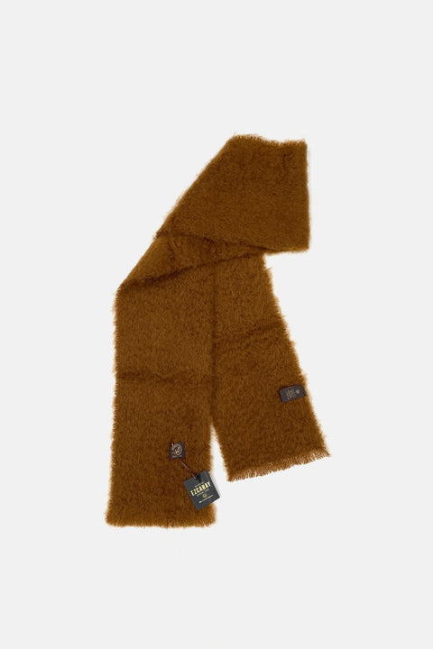 Eleganter brauner Mohair 343 Schal von Mantas Ezcaray