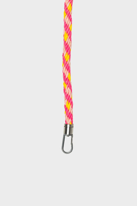 Nachhaltiger Taschenriemen in Rosa, Gelb und Neonpink