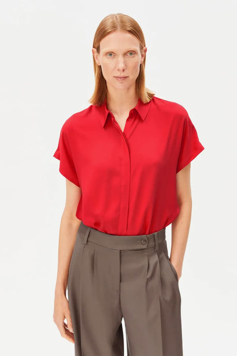 LARISAANA Bluse, Mars Red
