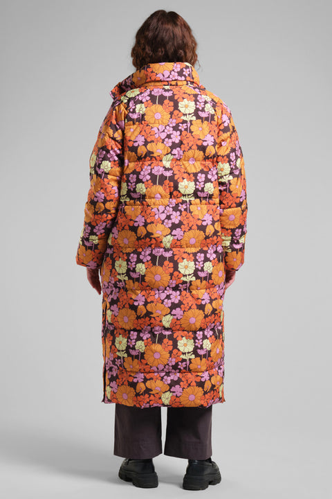 Lange Pufferjacke für kalte Wintertage