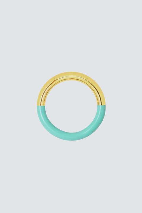 LULU Double Color Ring vergoldet
Gold/Mint
