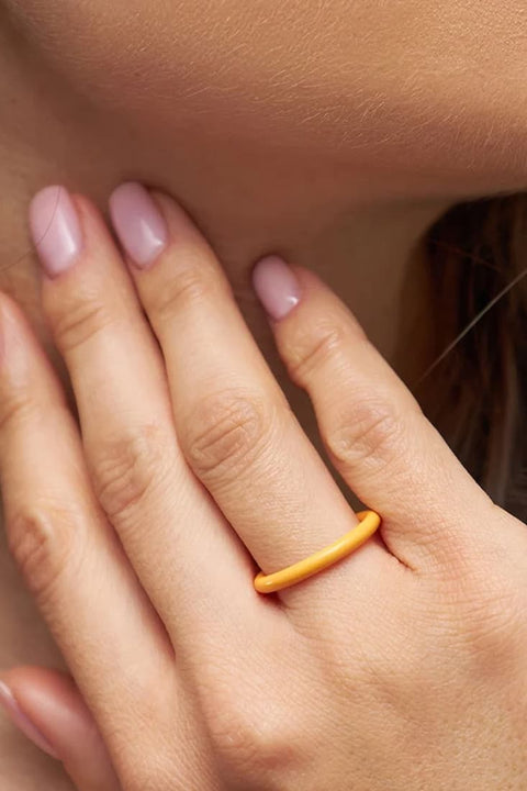 Emaille Ringe in Marigold von LULU