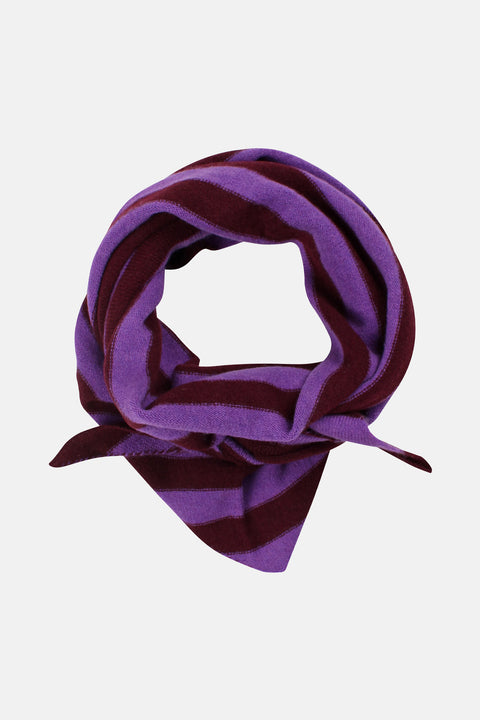 Danecharmer Schal Dark Wine/Purple, Detailansicht Wolle