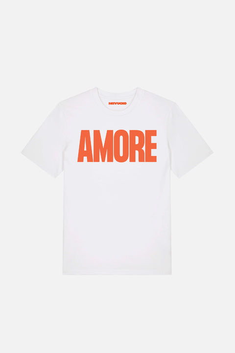 Unisex T-Shirt AMORE von NAVUCKO in Weiß, Vorderansicht