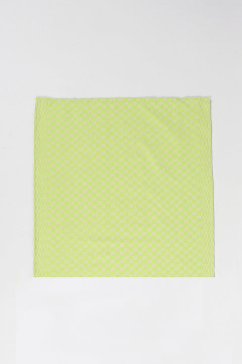 Leuchtende „Honore Serviette“ von Tissage de l’Ouest in Neongelb