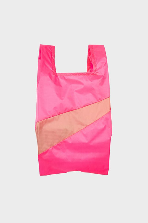 New Shopping Bag Fluo Pink & Try von Susan Bijl in Neonpink und Lachs