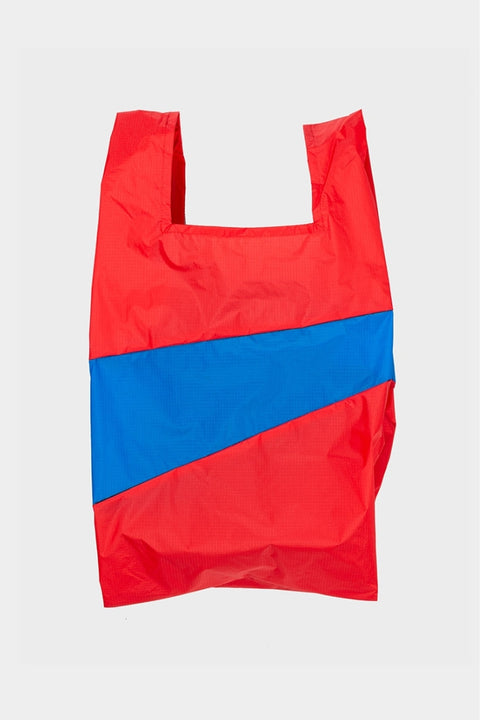 Stylische Einkaufstasche in Rot und Blau – Die New Shopping Bag von Susan Bijl