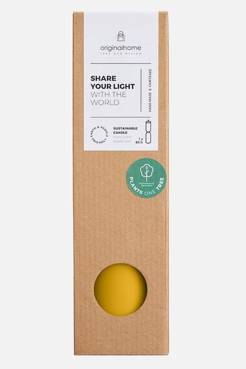 Bio-Kerze L in natürlicher Honigfarbe