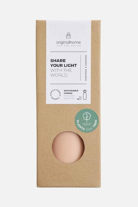 Handgefertigte Organic Candle M Peach aus Pflanzwachs