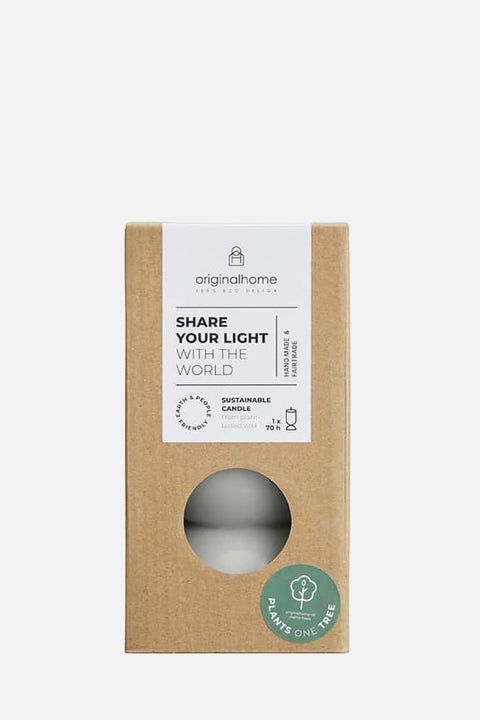 Nachhaltige Kerze aus RSPO-zertifiziertem Pflanzenwachs