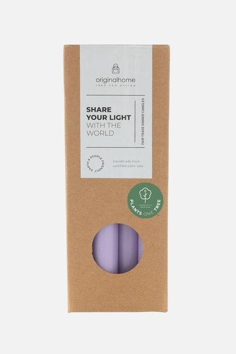 Lavendel Dinner Candle – handgefertigt aus natürlichen Materialien