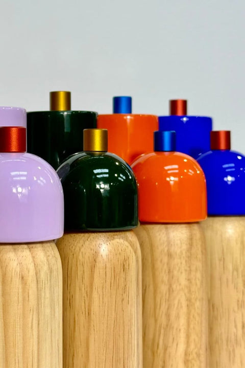 Salz- und Pfeffermühle – Marineblau & Rot | Groß