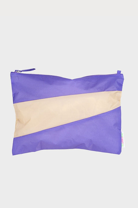 "The New Pouch" in Lila & Beige – Kreuzkörper-Tasche aus recyceltem Nylon