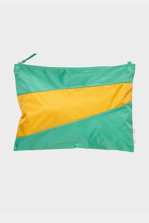 Große Susan Bijl Pouch Holly Green Calendula Hellgrün Gelb