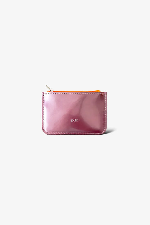 Metallic Pink Leder Geldbörse