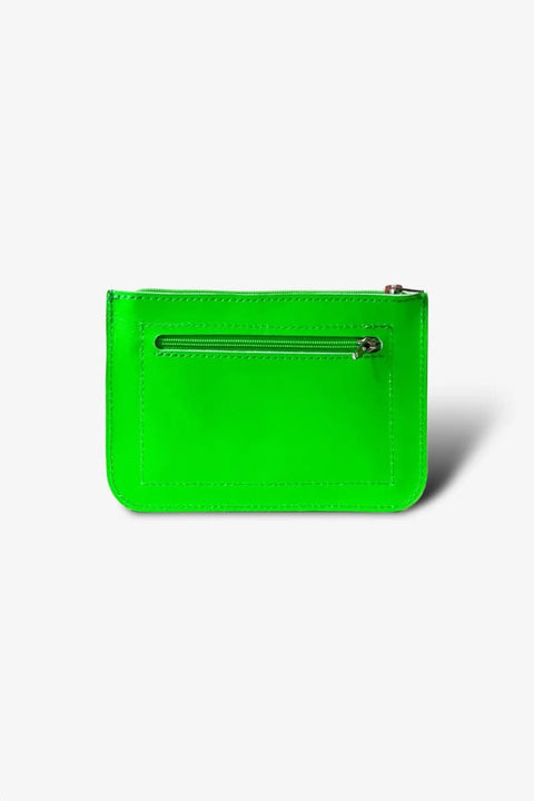 Neongrüne Leder-Geldbörse Easy Wallet Big von puc
