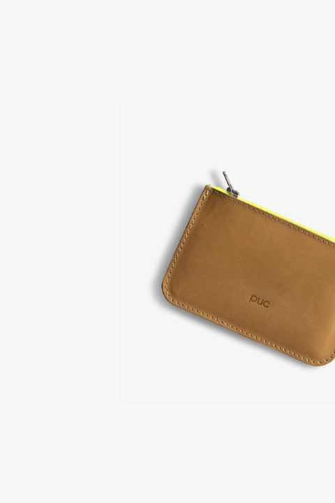 Easy Wallet Specials, Cognac / Neongelb