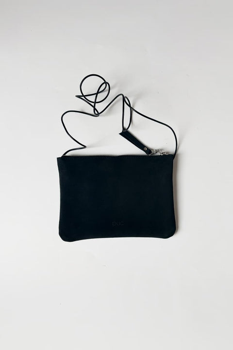 Elegante Minibag aus Leder mit Lederschnürsenkel