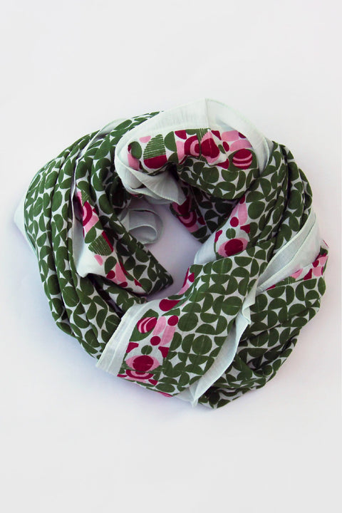 Les Belles Vagabondes Schal - ethischer Stil in Khaki