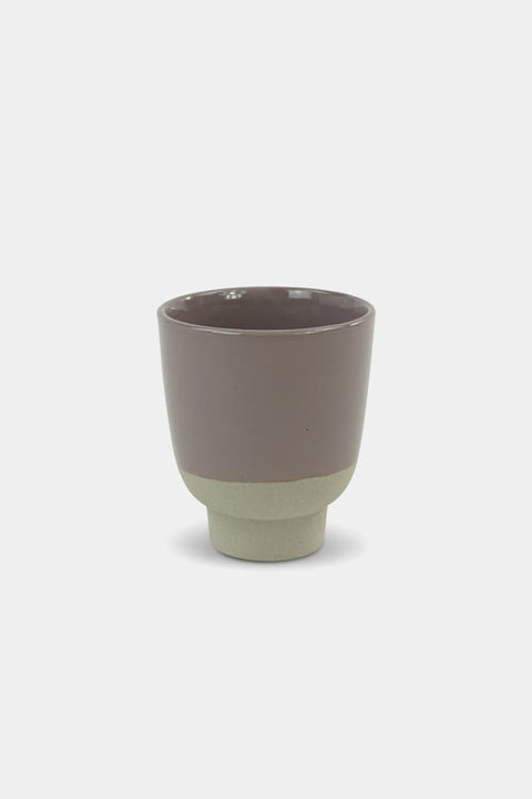 Cup Rutunda M Sand Clay Thistle von KINTA in Hell-Lila, handgefertigtes Steinzeug, 260 ml, 10 x 8,5 cm